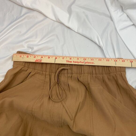 Abercrombie & Fitch Jogger Pull On Pant Size M TALL LONG High Rise Khaki Brown - Picture 11 of 13